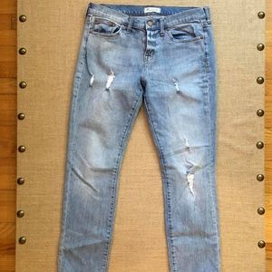 Madewell Distressed High-rise Slim Boyjean Size 29